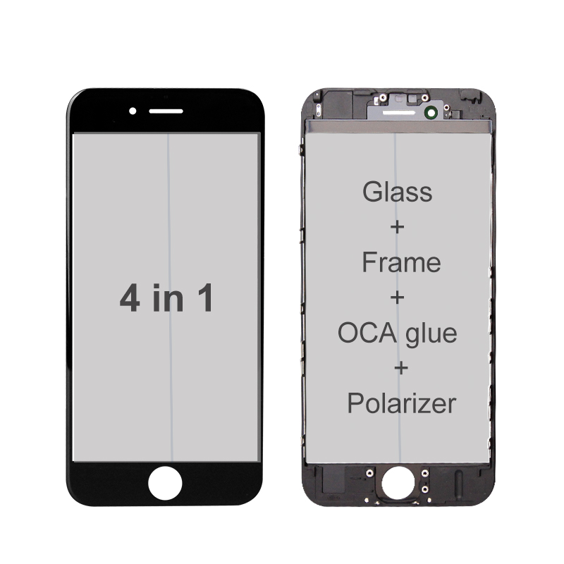 iPhone 4 in 1 front glass lens with OCA polarizer film