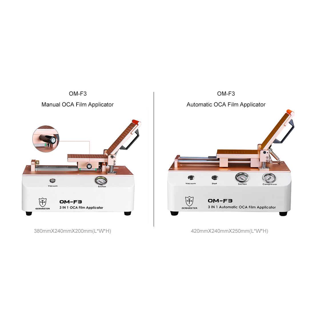 OMF3 OCA Polarizer Film Applicator Machine For Laminating OCA Glue