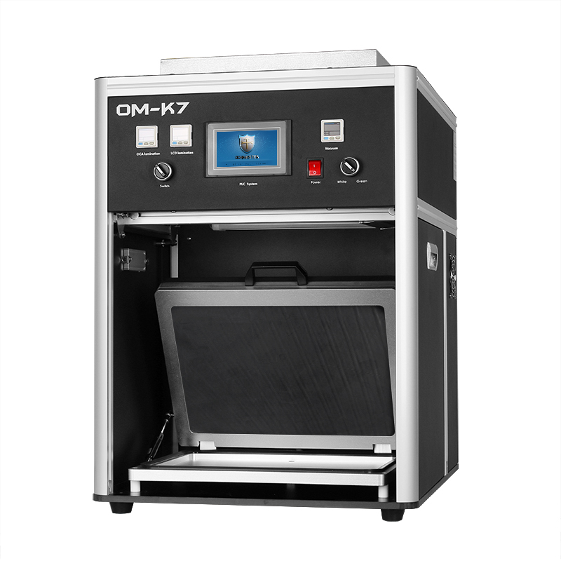 OM-K7 Latest 15 inches airbag LCD lamination machine with dust free blower room for ipad and tablet display screen
