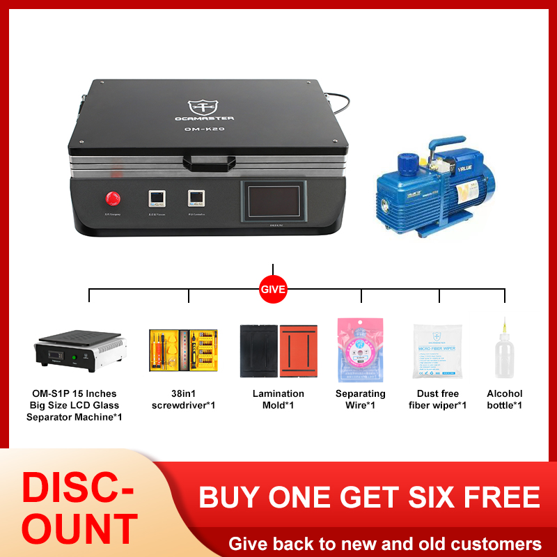 OM-K20 23 Inches Vacuum OCA Laminator For LCD/OLED Screen And Tablets Repairing And Laminating