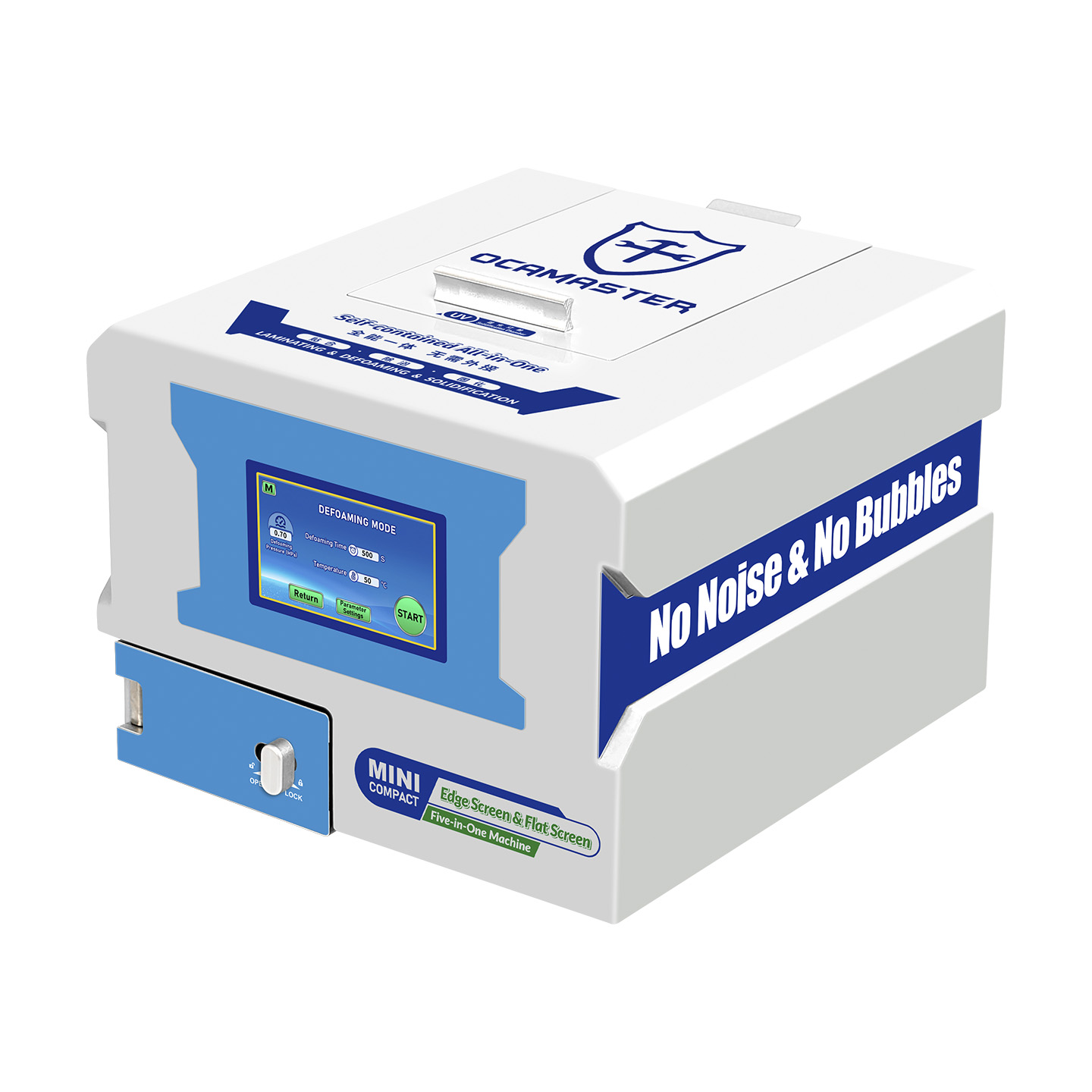 OM-V6 MINI Curved Screen Laminating & Defoaming All-in-One Machine