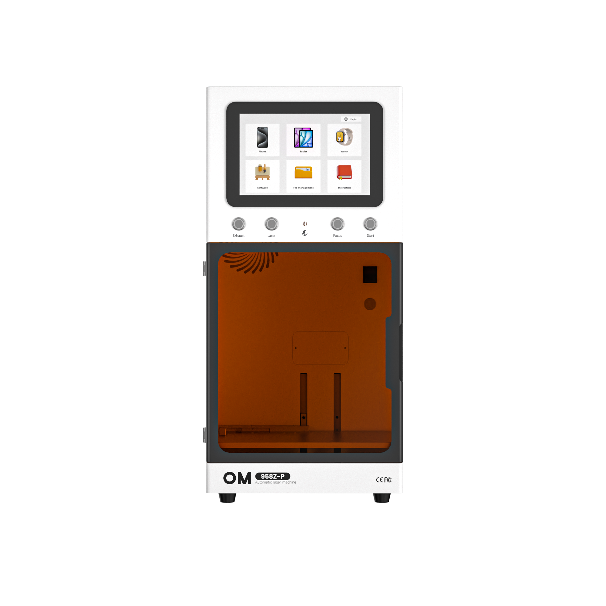 OM 958ZP Cold Light UV Phone Laser Machine LCD Screen Separator for iPhone Back Glass Removal and Frame Separate