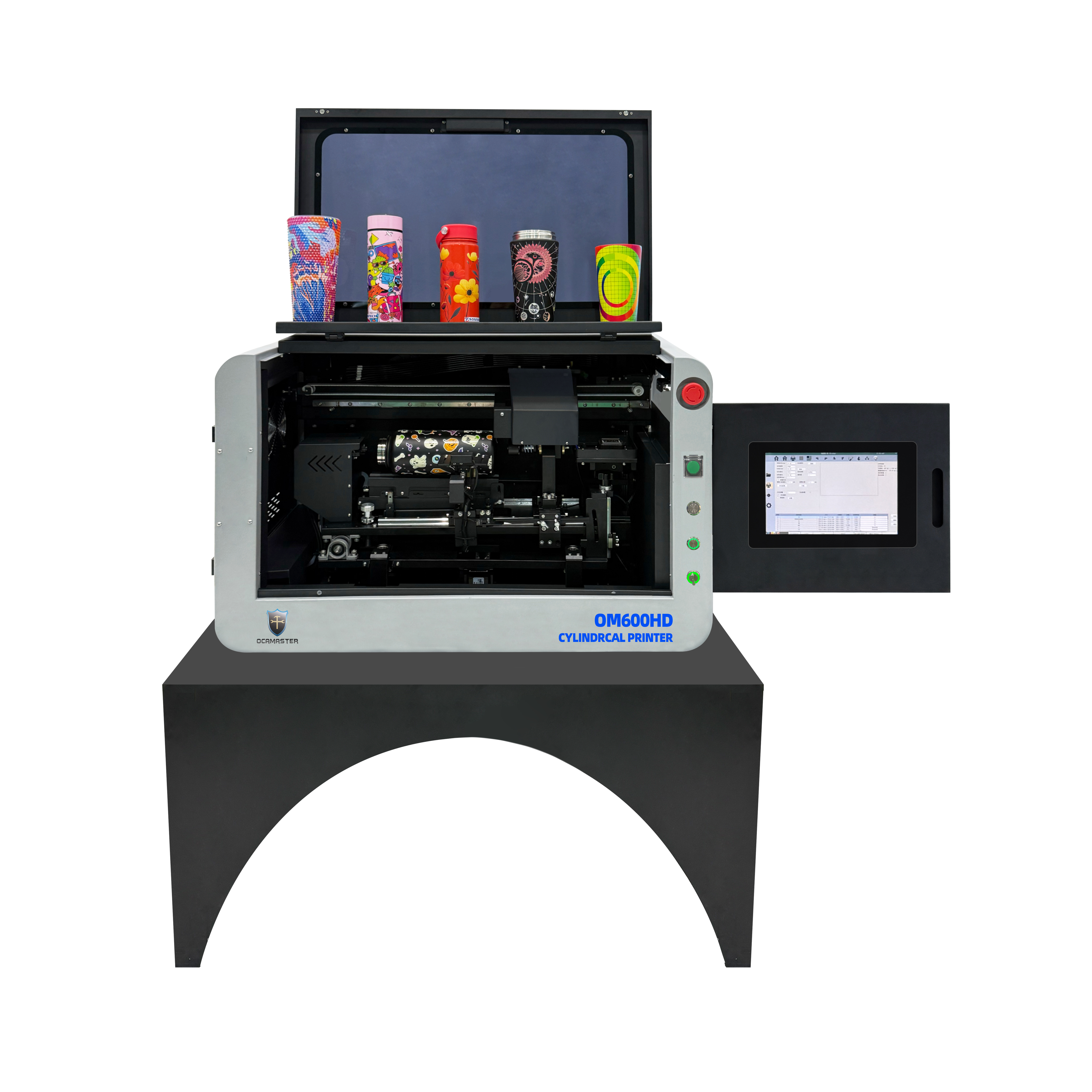 OM-600HD Portable Desktop Cylindrical UV Printer